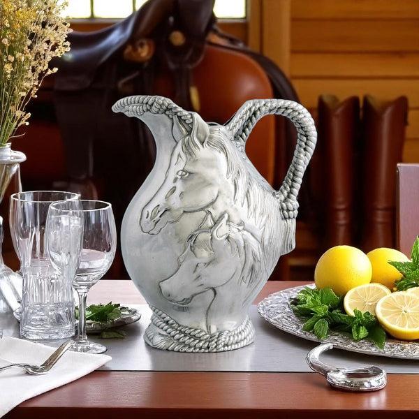 Arthur Court Horse And Rope Pitcher