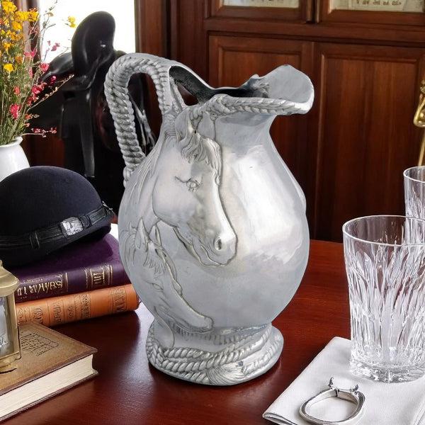 Arthur Court Horse And Rope Pitcher