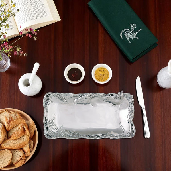 Arthur Court Horse Bread Tray 6x12