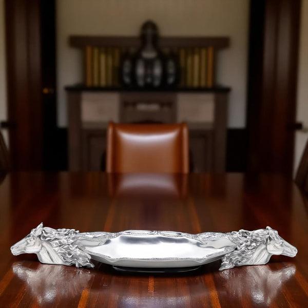 Arthur Court Horse Centerpiece Tray