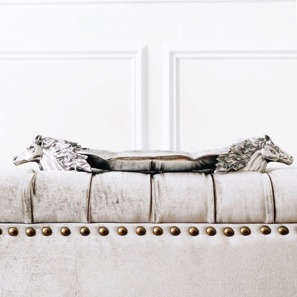 Arthur Court Horse Centerpiece Tray