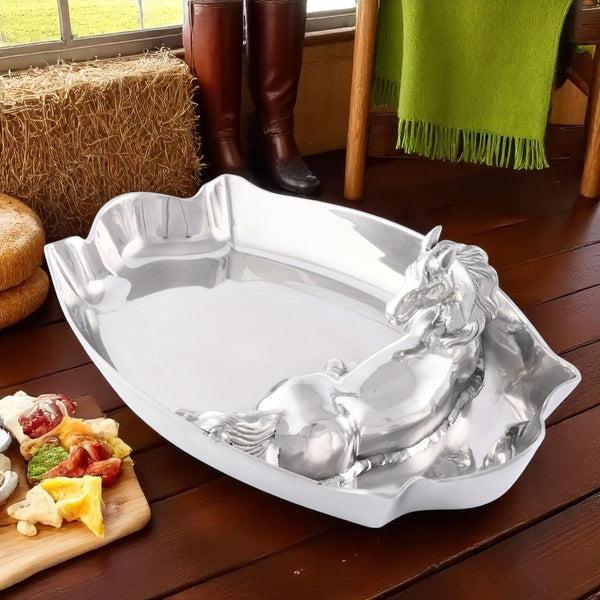 Arthur Court Horse Figural Chip And Dip