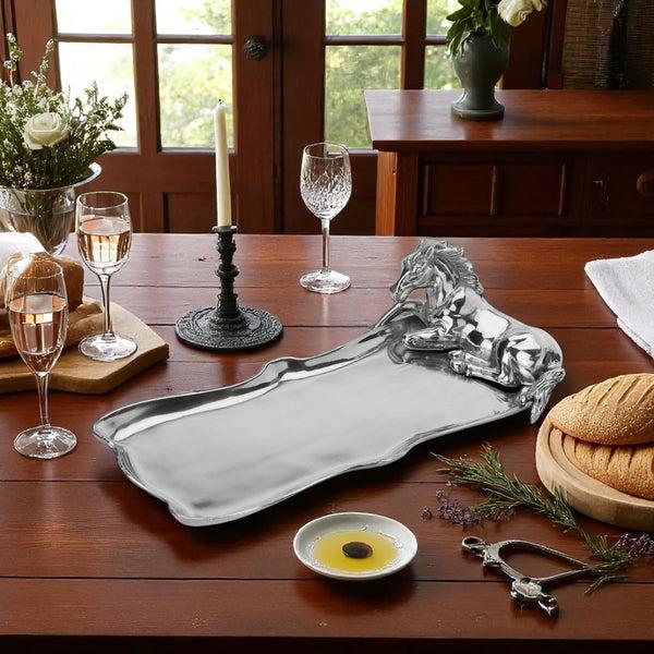 Arthur Court Horse Figural Oblong Tray