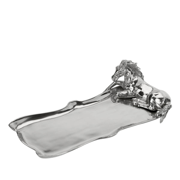 arthur court Horse Figural Oblong Tray