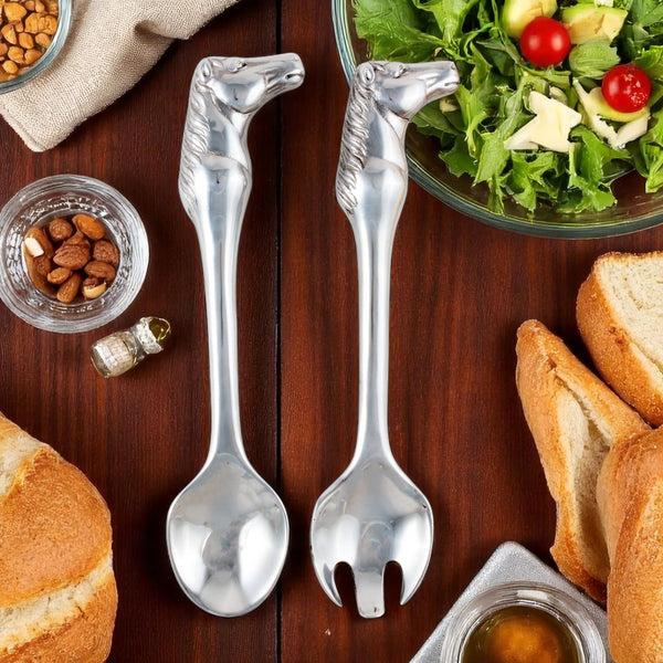 Arthur Court Horse Figural Serving Set-Set/2