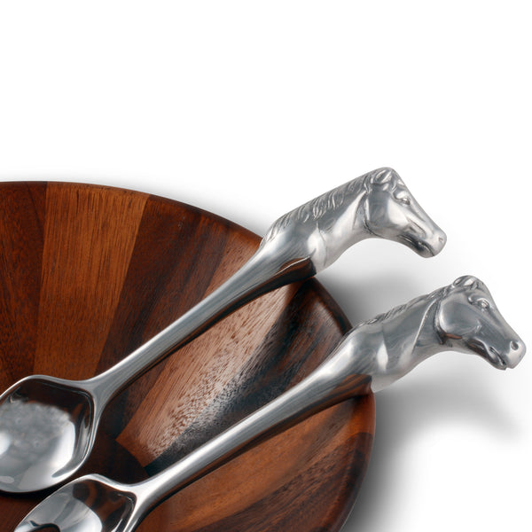 Arthur Court Horse Figural Serving Set-Set/2