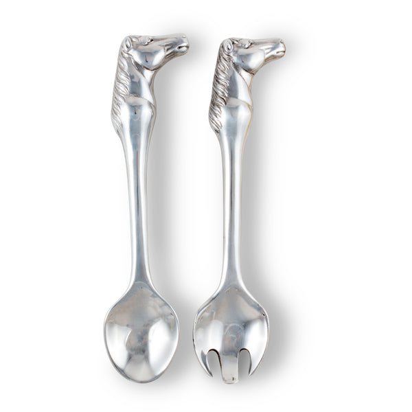 arthur court Horse Figural Serving Set-Set/2