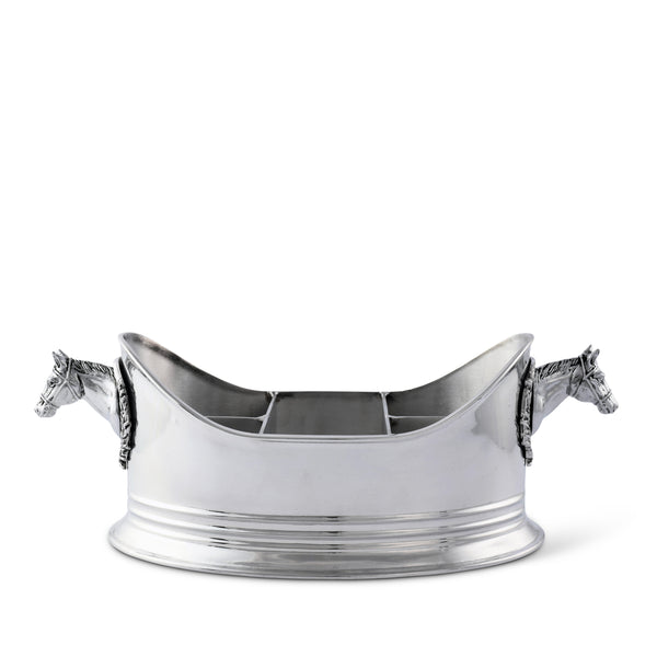 arthur court Horse Head Silverware Caddy
