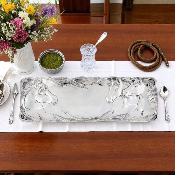 Arthur Court Horse Oblong Tray