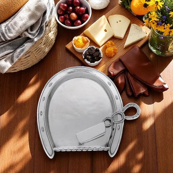 Arthur Court Horseshoe Plate With Server