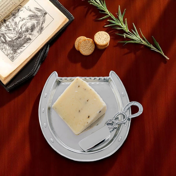 Arthur Court Horseshoe Plate With Server