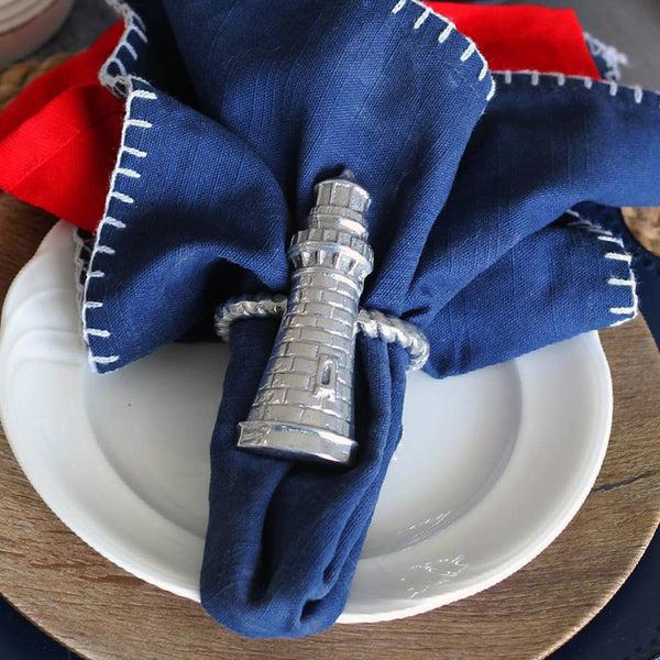 Arthur Court Lighthouse Napkin Rings