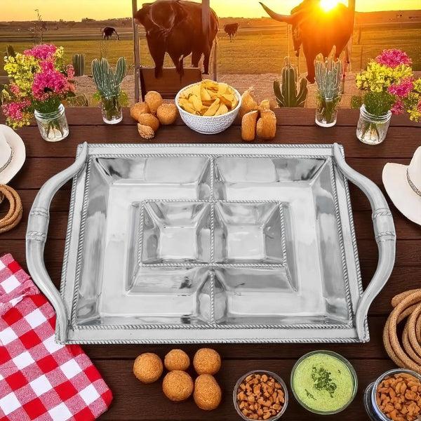 Arthur Court Longhorn Entertainment Tray