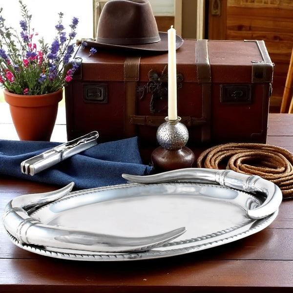 Arthur Court Longhorn Oval Platter