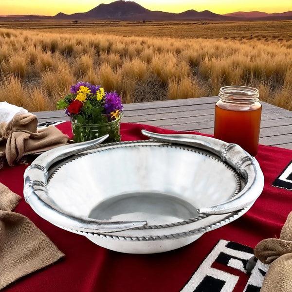 Arthur Court Longhorn Salad Bowl 12