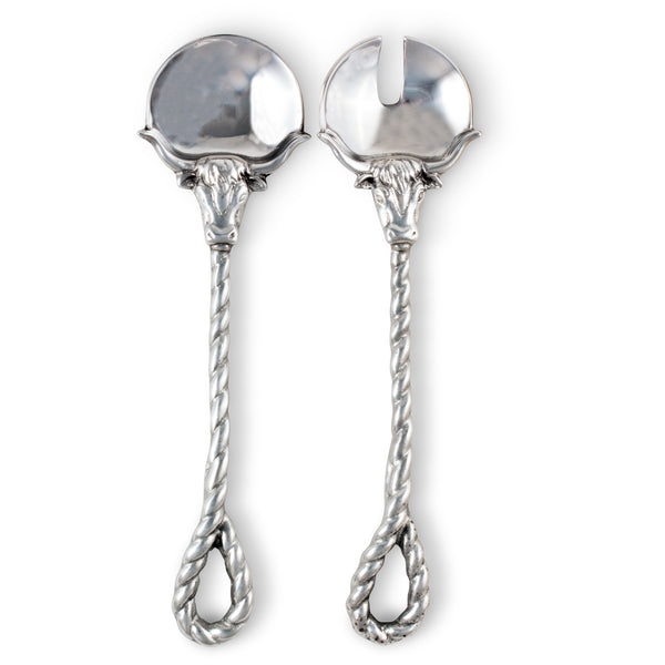 arthur court Longhorn Serving Set