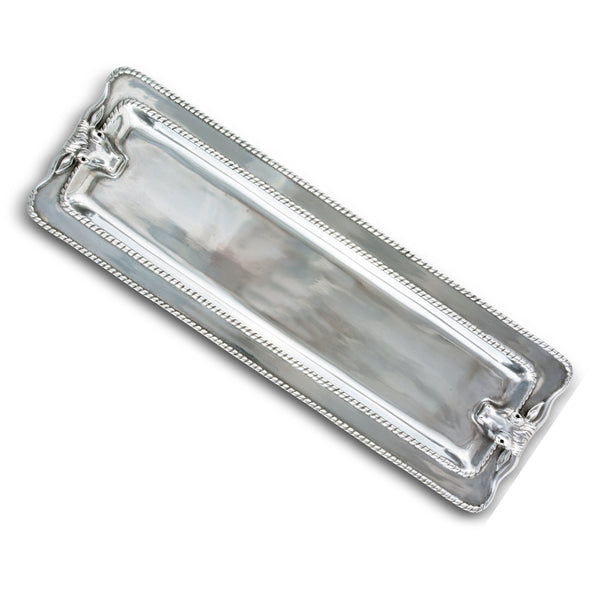 Arthur Court Longhorn With Braid Oblong Tray
