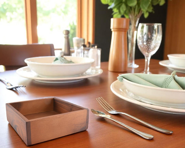 Arthur Court Luncheon Wood Napkin Box