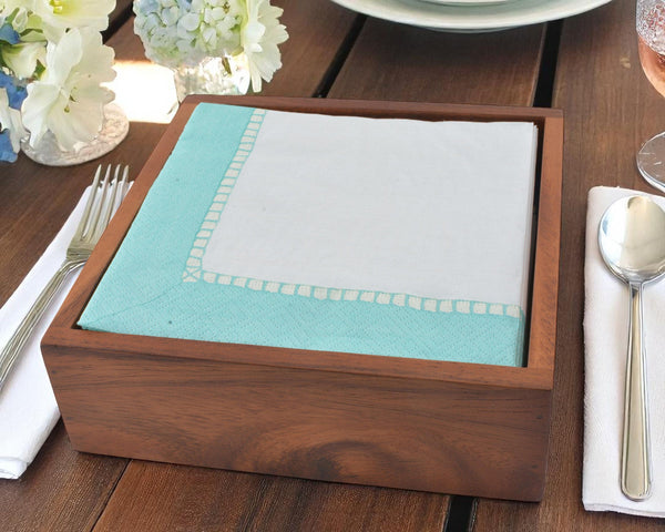 Arthur Court Luncheon Wood Napkin Box