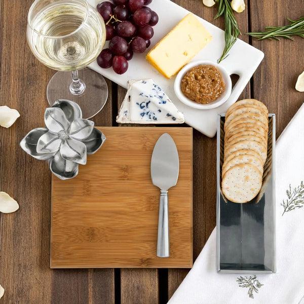 Arthur Court Magnolia Bamboo Cheese Set