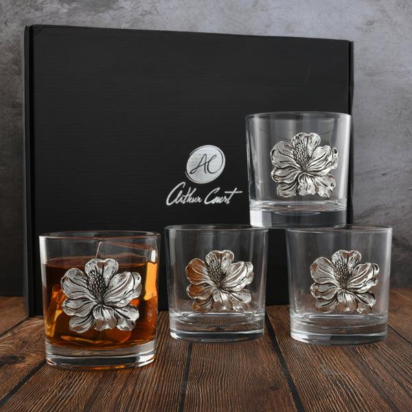 Arthur Court Magnolia Bar Glasses Set Of 4