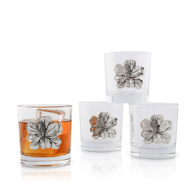 arthur court Magnolia Bar Glasses Set of 4