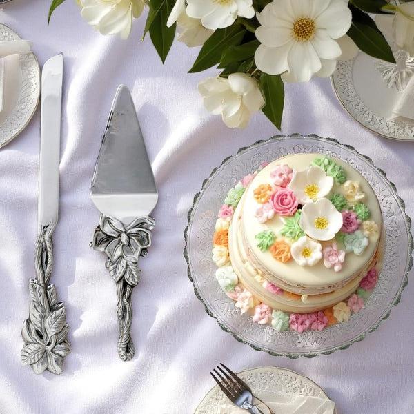 Arthur Court Magnolia Cake Knife And Pie Server