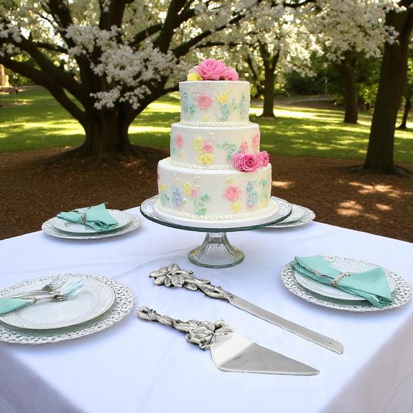 Arthur Court Magnolia Cake Knife And Pie Server