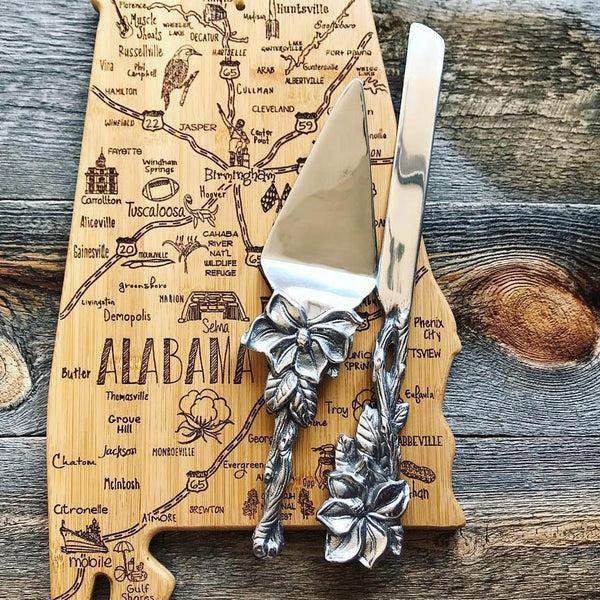 Arthur Court Magnolia Cake Knife And Pie Server