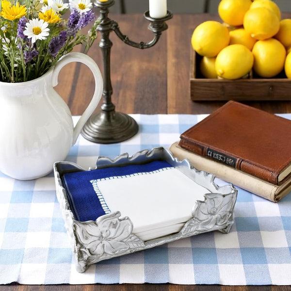 Arthur Court Magnolia Luncheon Napkin Box