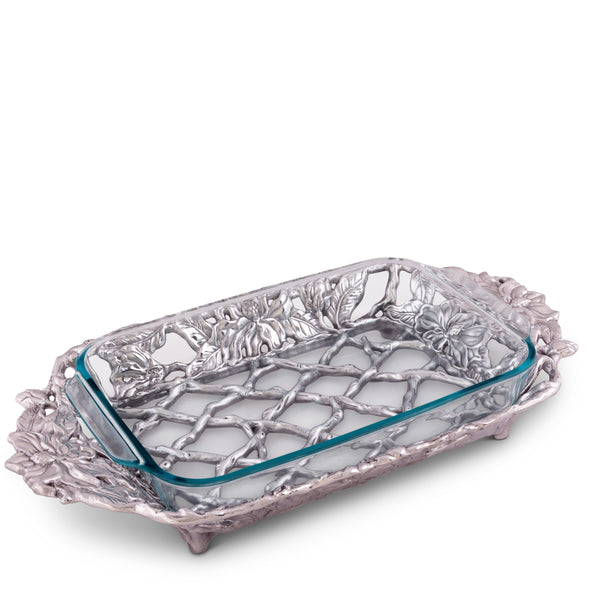 arthur court Magnolia Pyrex Holder 3qt