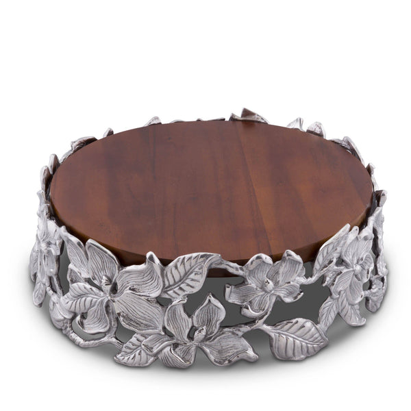 Arthur Court Magnolia Wood Cheese Pedestal