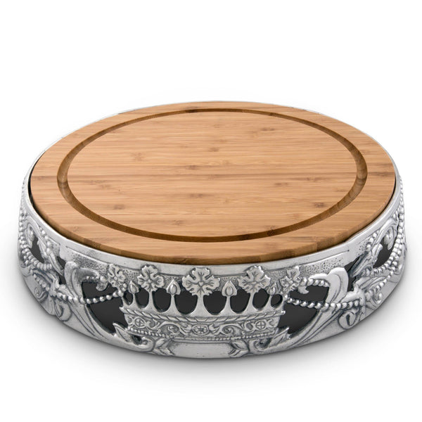 arthur court Mardi Gras Cheese Pedestal