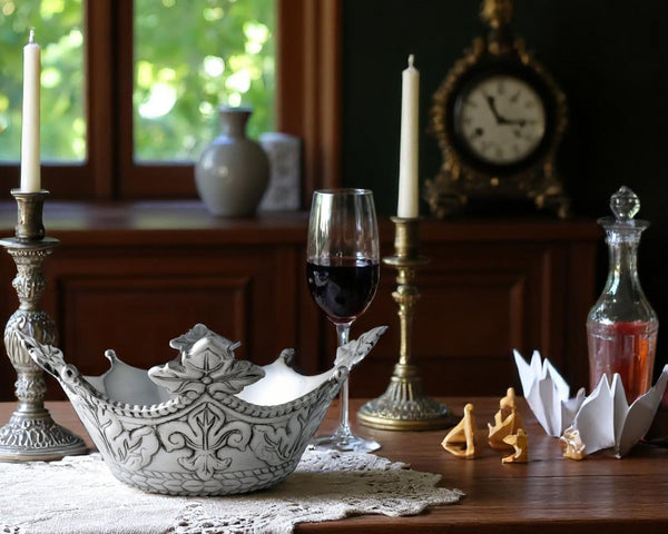 Arthur Court Mardi Gras Crown Serving Bowl