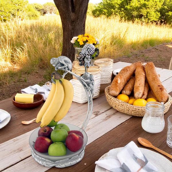 Arthur Court Monkey Banana Holder With Bowl
