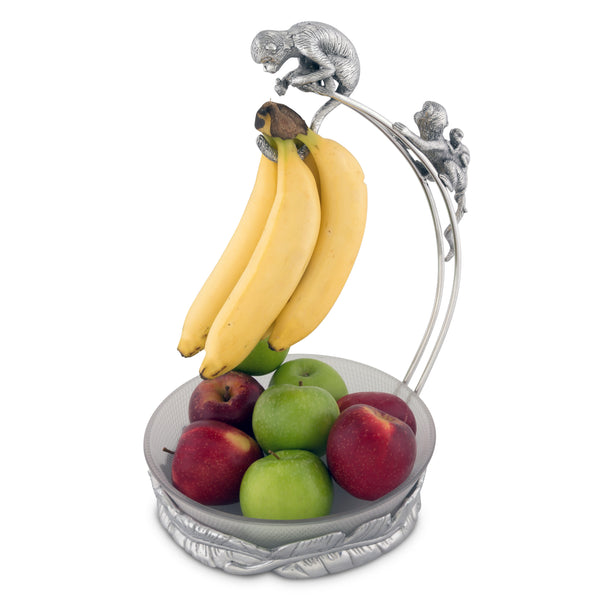 arthur court Monkey Banana Holder with Bowl