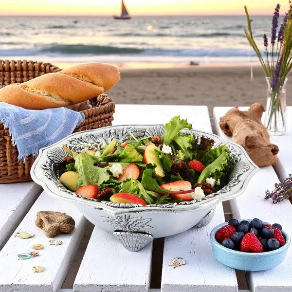 Arthur Court Ocean Kelp And Shells Salad Bowl