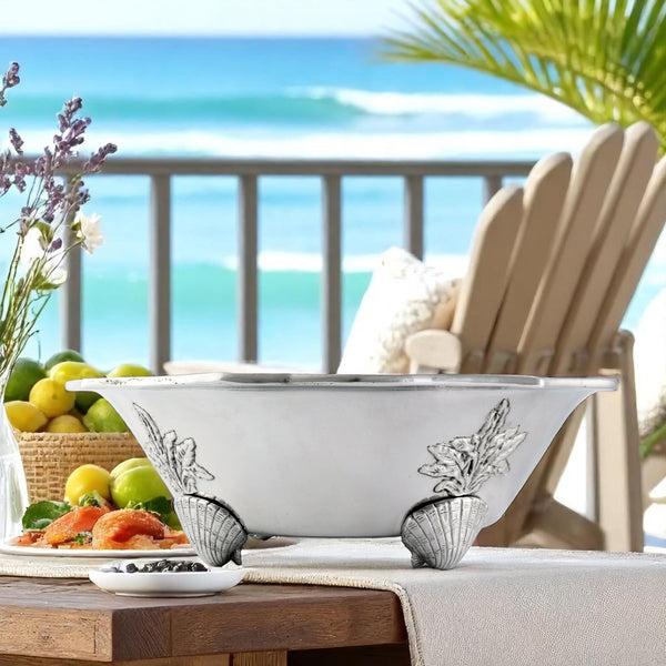 Arthur Court Ocean Kelp And Shells Salad Bowl