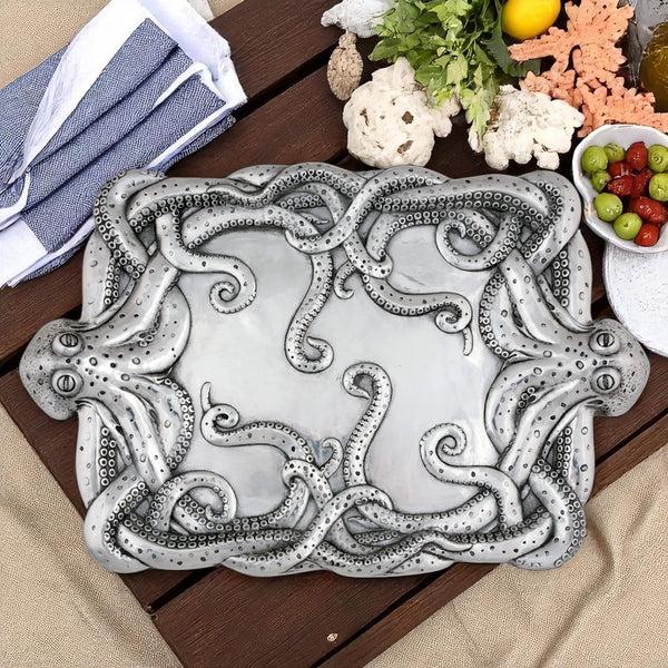 Arthur Court Octopus Centerpiece Tray