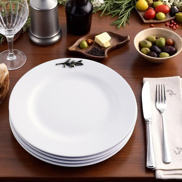 Arthur Court Olive Melamine Lunch Plates - Set Of 4
