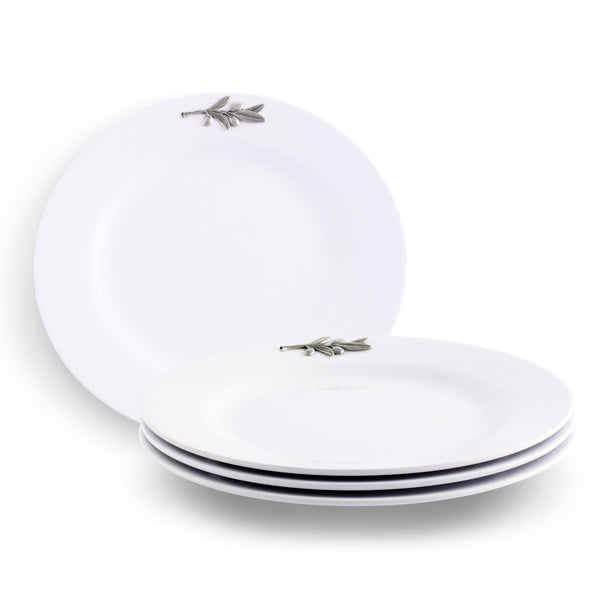 arthur court Olive Melamine Lunch Plates - Set of 4