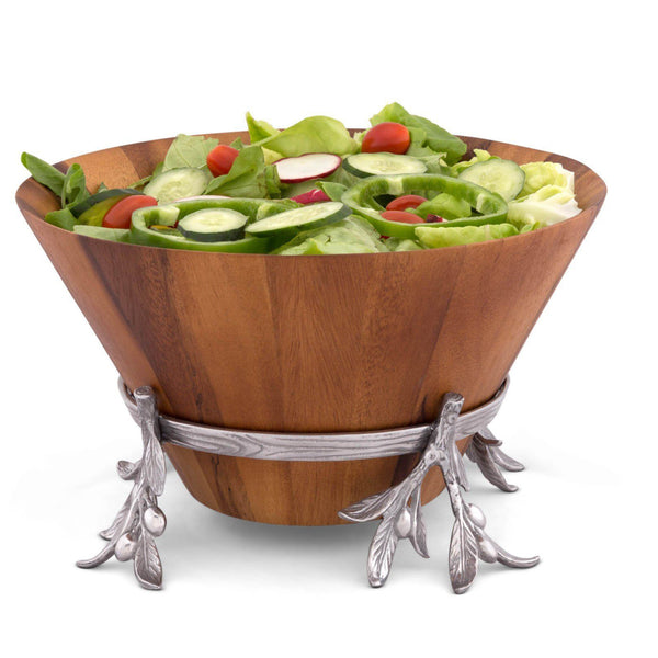 arthur court Olive Wood Salad Bowl