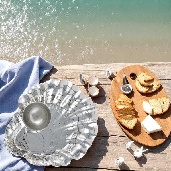 Arthur Court Oyster W/Pearl Chip & Dip