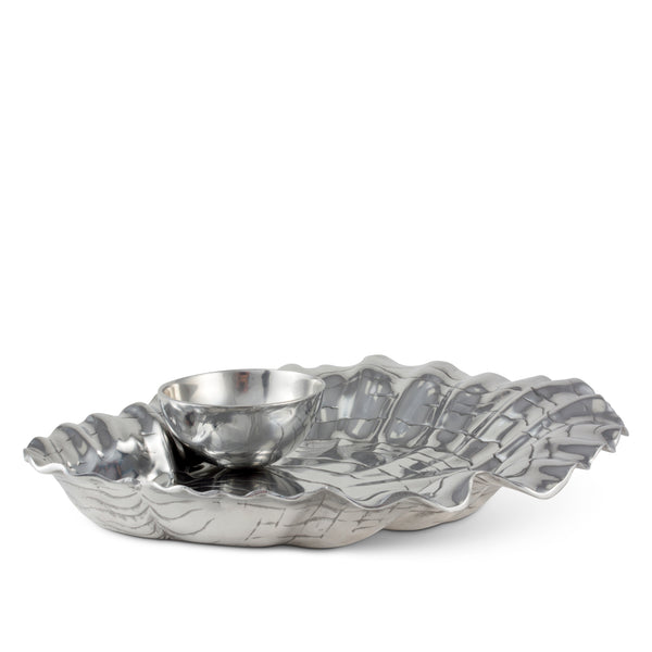 Arthur Court Oyster W/Pearl Chip & Dip