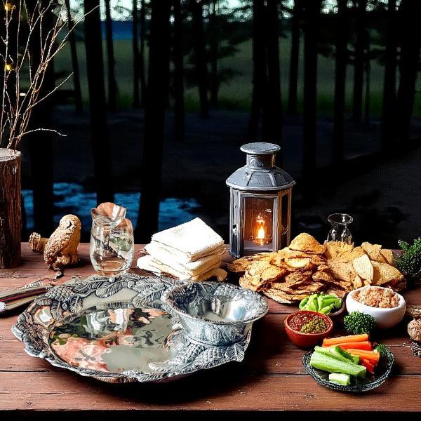 Arthur Court Pine Cone Forest Chip And Dip Tray
