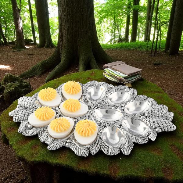 Arthur Court Pine Cone Forest Deviled Egg Server