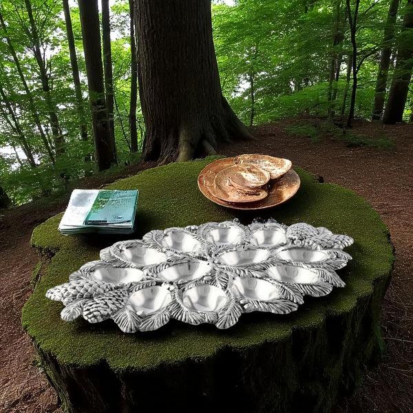 Arthur Court Pine Cone Forest Deviled Egg Server