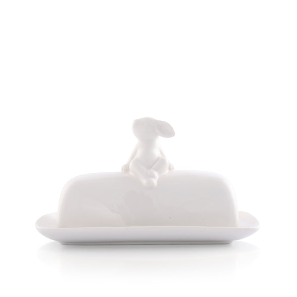 arthur court Porcelain Sitting Bunny Butter Dish