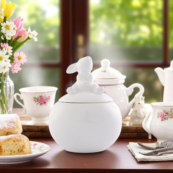 Arthur Court Porcelain Sitting Bunny Sugar Bowl