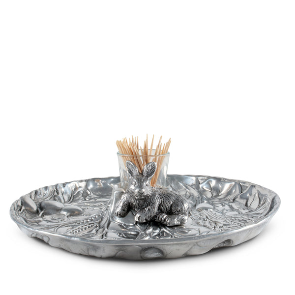 arthur court Rabbit Garden Tidbit Tray